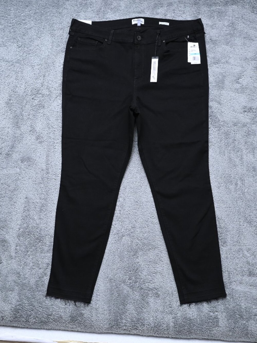 William Rast Stretch Sculpted Highrise Skinny Black Jeans Women's Size 20W NWTS